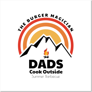 Dads Cook Outside - Summer BBQ Posters and Art